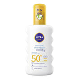 Nivea Sensitive Sun Lotion Spray SPF 50+ 200ml, imported from the UK