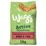 M&S Wagg Active Goodness Beef & Veg Dry Dog Food 12kg- Buy online at McGrocer