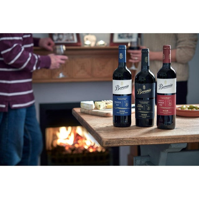 Beronia Rioja wine gift pack 3 x 75cl - British product
