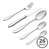 M&S Viners Tabac 18/0 26-Piece Stainless Steel Cutlery Set- Buy online at McGrocer