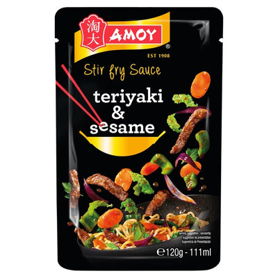 M&S Amoy Teriyaki & Toasted Sesame Seeds Stir Fry Sauce 120g- Buy online at McGrocer