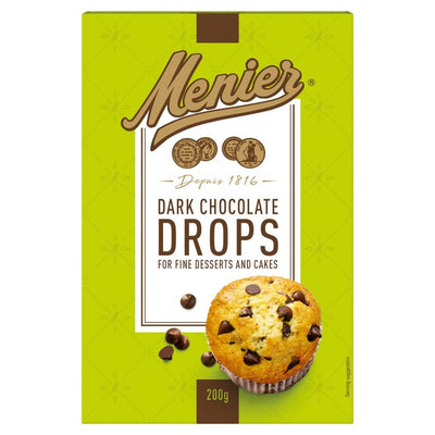 M&S Menier Dark Chocolate Drops Baking Chocolate 200g- Buy online at McGrocer