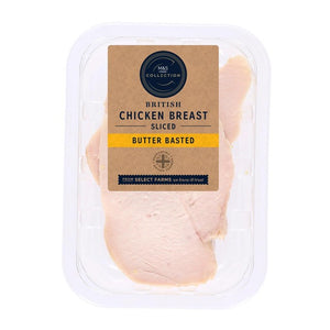 M&S British Butter Basted Chicken 3-5 Slices Sliced Chicken Breast