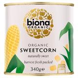 Biona organic sweetcorn no added sugar 340g - British product