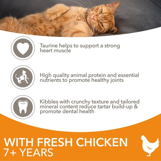 Iams senior cat food with fresh chicken 800g, UK version