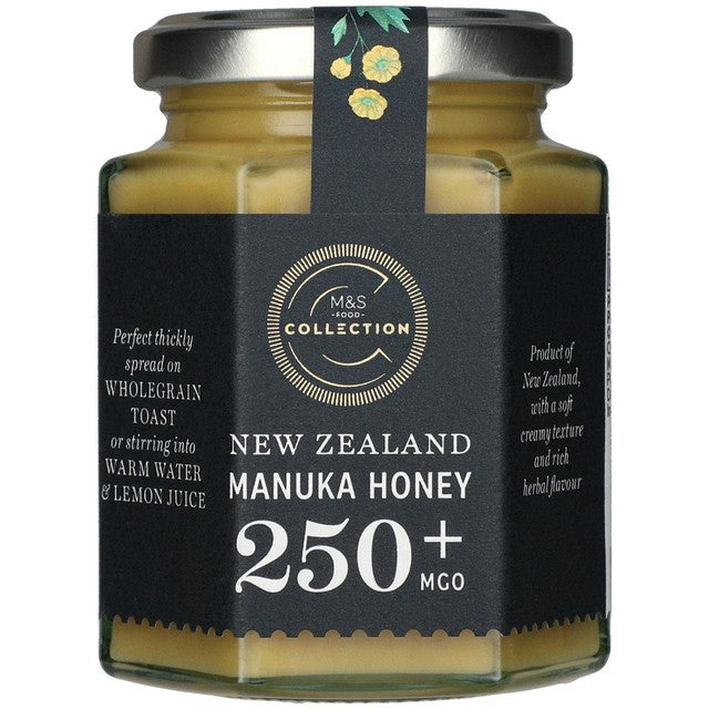 M&S Creamy Manuka 250+ Honey 250g, imported from the UK