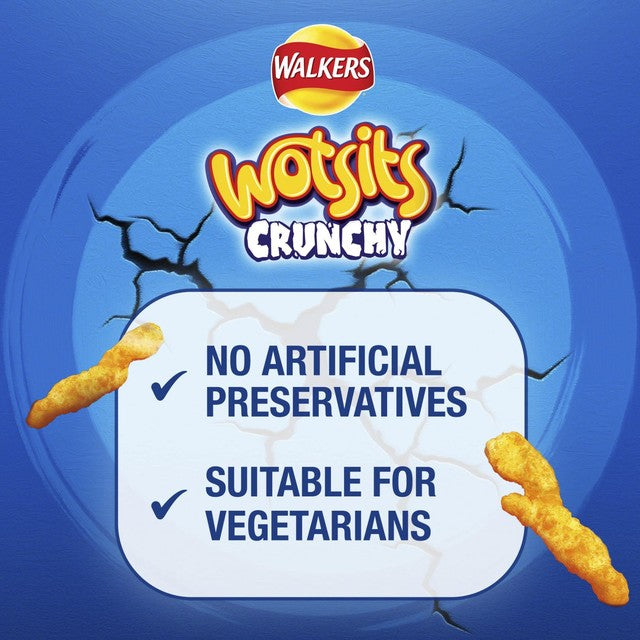 Walkers Wotsits Crunchy Cheesy Corn Puffs 140g (British brand)