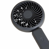 M&S charcoal USB travel fan with flexible hinge, imported from the UK