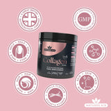 Natures Aid Collagen Vanilla Shake 225g, imported from the UK