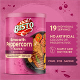 Bisto peppercorn sauce mix tub, imported from the UK