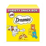 Dreamies cat treats variety snack box with chicken, cheese and salmon, 720g - British product