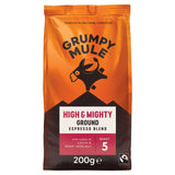 Grumpy Mule High & Mighty Espresso Blend Ground Coffee 200g, UK version