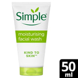 M&S Simple Moisturising Facial Wash Travel Size for Sensitive Skin 50ml- Buy online at McGrocer