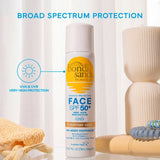 Bondi Sands SPF 50+ face sunscreen mist, imported from the UK
