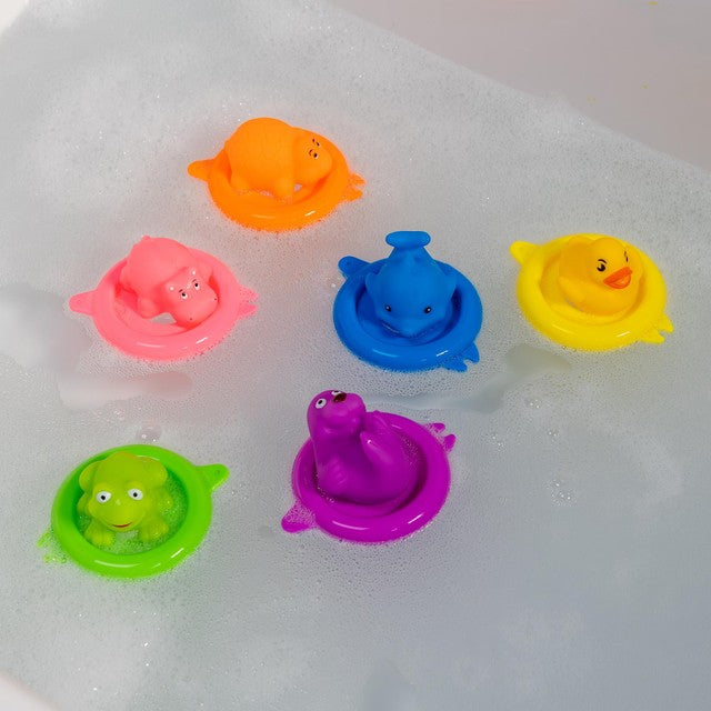Vital Baby swim rings bath toy set with animal squirters (British brand)