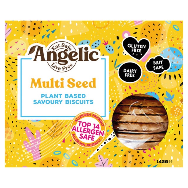 Angelic Free From Multi Seed Crackers 142g - British product