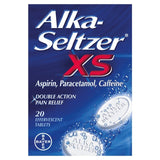 Alka Seltzer XS Extra Starke Brausetabletten zur Schmerzlinderung, 20 Stück pro Packung