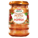 Sacla roasted pepper and crushed almond pesto 190g (British brand)