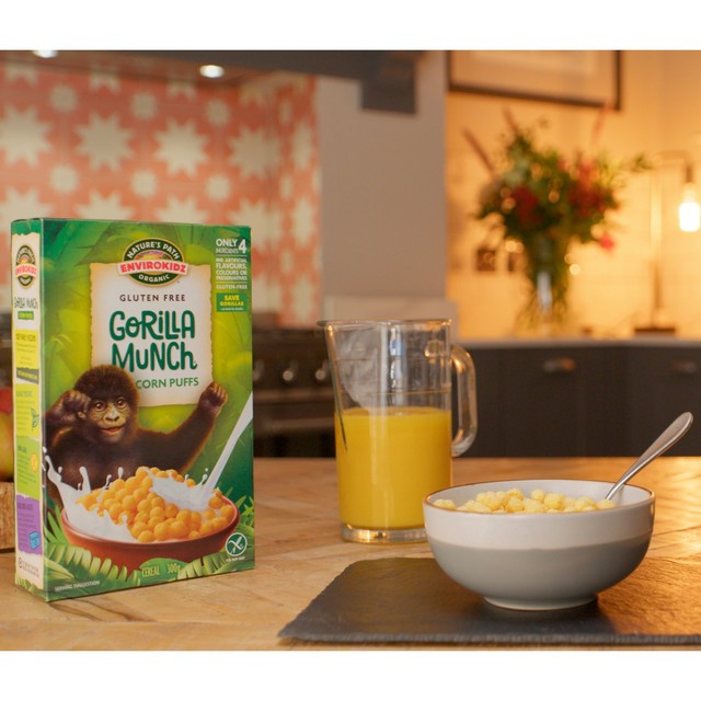 Nature's Path Gorilla Munch corn puffs cereal 300g, imported from the UK