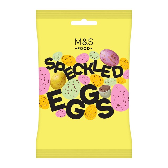 M&S chocolate speckled eggs with candy shell, imported from the UK