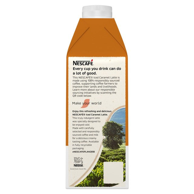 Nescafe Iced Coffee Caramel Latte 750ml, imported from the UK