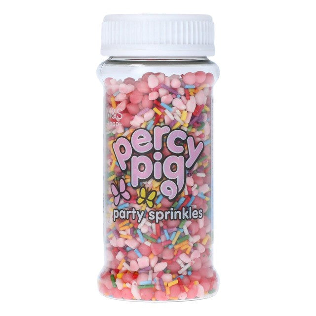 M&S Percy Pig Party Sprinkles 80g, imported from the UK