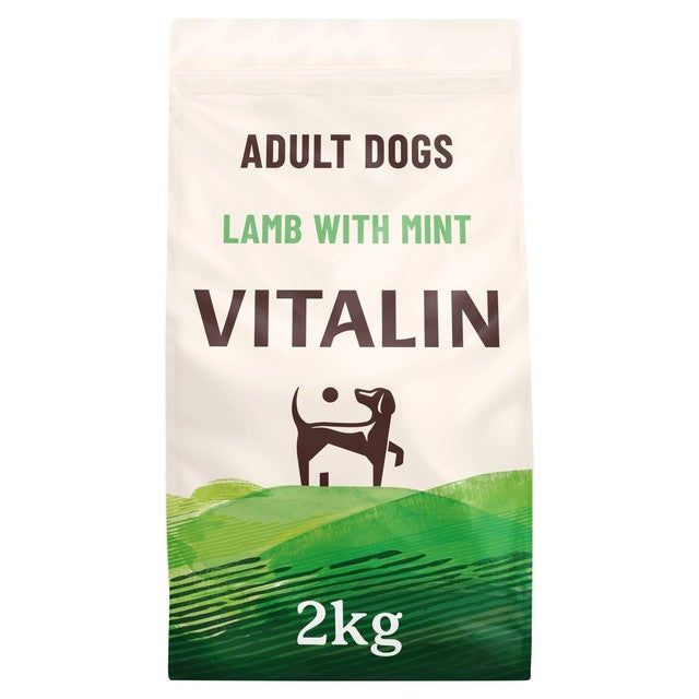 Vitalin Adult Lamb and Mint dry dog food 2kg (British brand)
