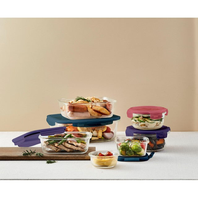 LocknLock oven glass round 650ml food storage box, UK version