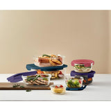 LocknLock oven glass round 650ml food storage box, UK version