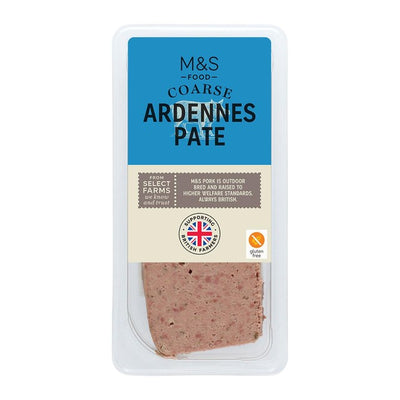 M&S M&S Coarse Ardennes Pork Pate with Shallots and Cognac Coarse Pâté 170g- Buy online at McGrocer
