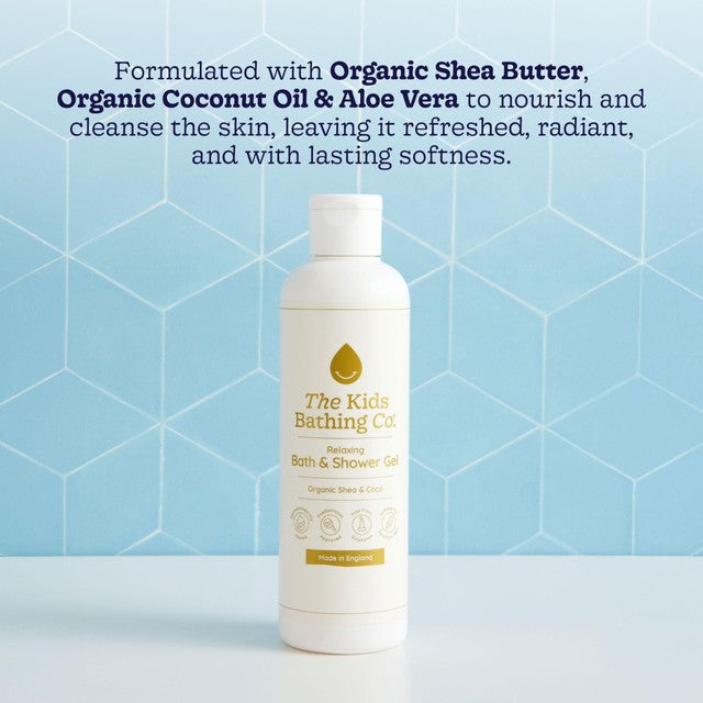The Kids Bathing Co Organic Shea and Coco Bath and Shower Gel 250ml (British brand)