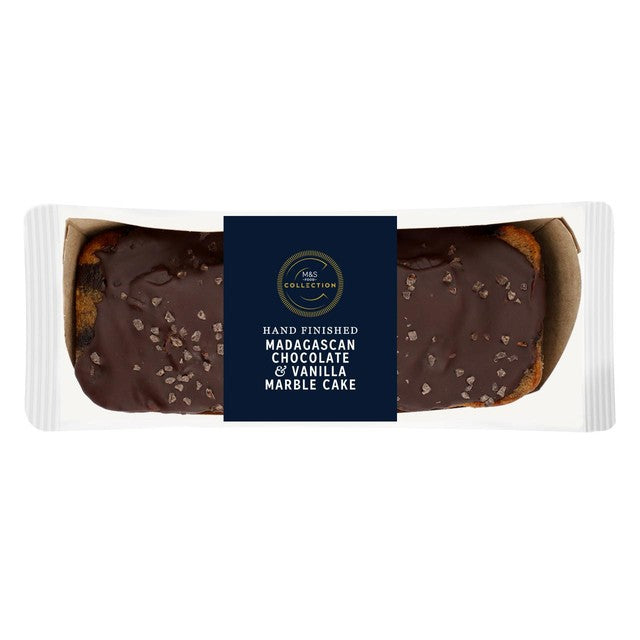 M&S Chocolate & Vanilla Marble Loaf Cake 450g, imported from the UK