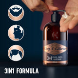 King C. Gillette beard and face wash 350ml, UK version