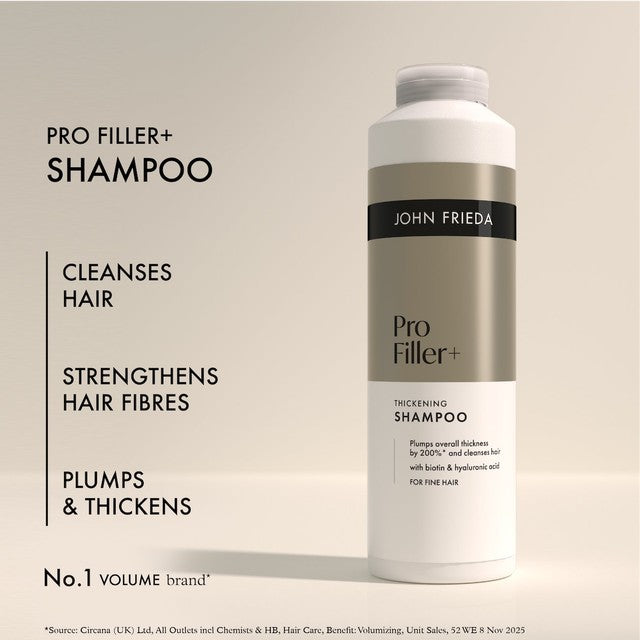 John Frieda PROfiller+ Thickening Shampoo - British product