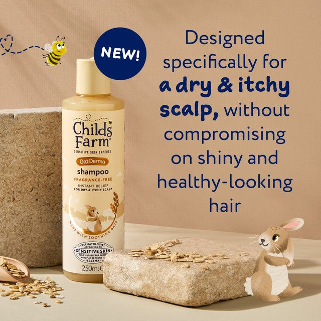 Childs Farm OatDerma children's shampoo Fragrance-Free 250ml - British product