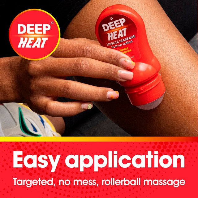 Deep Heat herbal fragrance muscle relief roll-on 50ml - British product