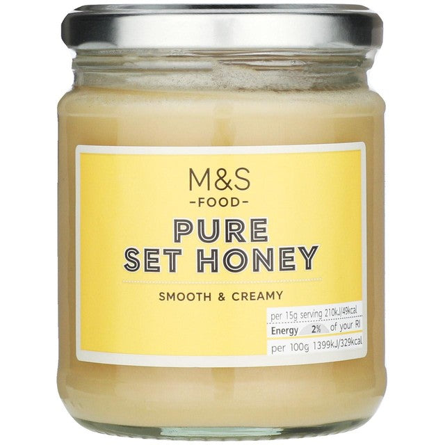 M&S pure set honey smooth and creamy, imported from the UK