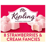 M&S Mr Kipling Strawberries and Cream Fancies Sponge Cakes 8 Pack- Buy online at McGrocer