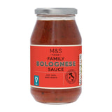 M&S Family Bolognese Sauce 500g, imported from the UK