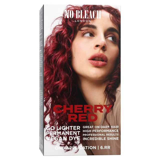 Bleach London Cherry Red permanent hair dye kit - British product