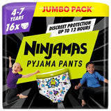 M&S Pampers Ninjamas Pyjama Pants Boys 4-7 Years Night Time Nappies 16 Pack- Buy online at McGrocer