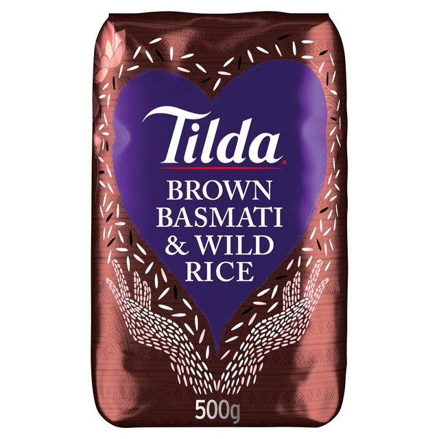 Tilda Brown Basmati and Wild Rice 500g (British brand)