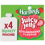 M&S Hartley's Strawberry Flavour Juicy Jelly Pouches- Buy online at McGrocer