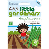 Mr Fothergills Seeds Johnsons Little Gardeners Racing Runner Bean Seeds 15 Seeds