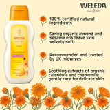Weleda natural calendula baby body lotion 200ml (British brand)