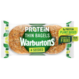 Warburtons Protein Thin Bagels with a Mix of Pulses and Seeds 4 Pack