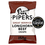 M&S Pipers Great Berwick Longhorn Beef Sharing Bag Crisps 150g- Buy online at McGrocer