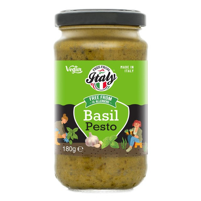 Free From Italy basil pesto sauce 180g - British product