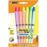 BIC Highlighter Grip pens pack of 12 - British product