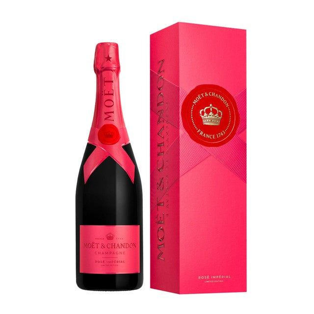 Moet & Chandon Rose Imperial champagne 75cl, imported from the UK